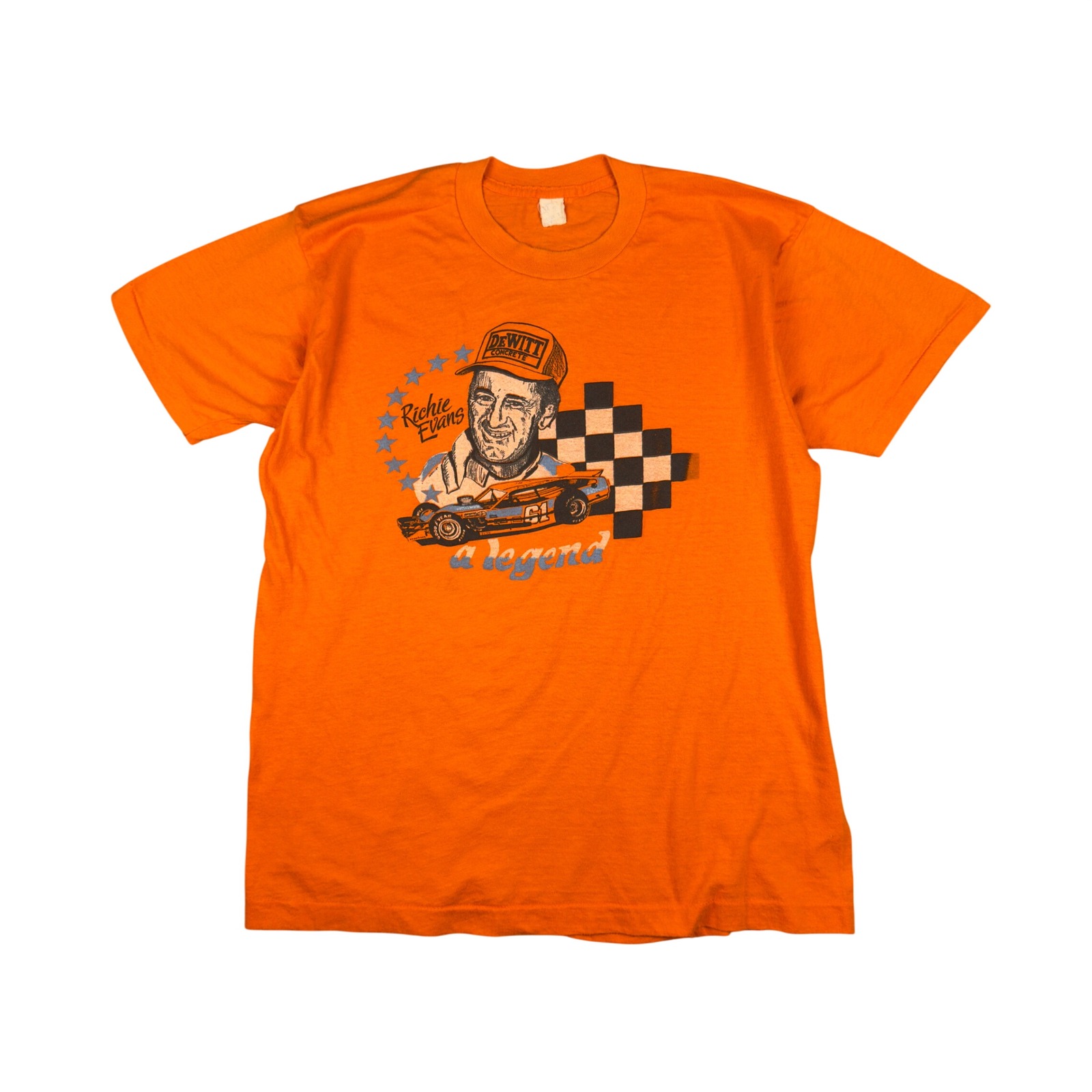 Vtg 80s Richie Evans Motorsport Racing T Shirt Mens Medium Single Stitch Nascar